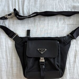Prada Black Men's Belt Bag